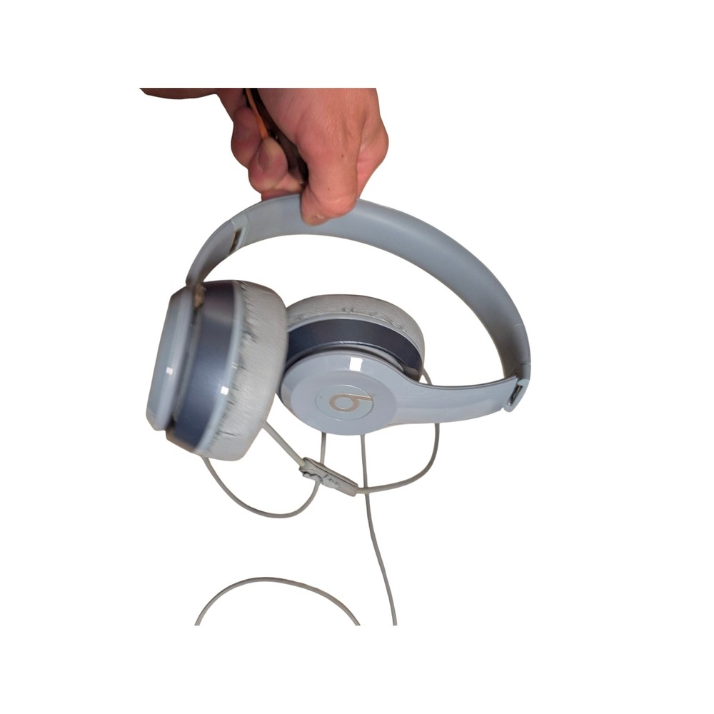Beats by Dre Solo HD Wired On-Ear Headphones Grey Folding Headset